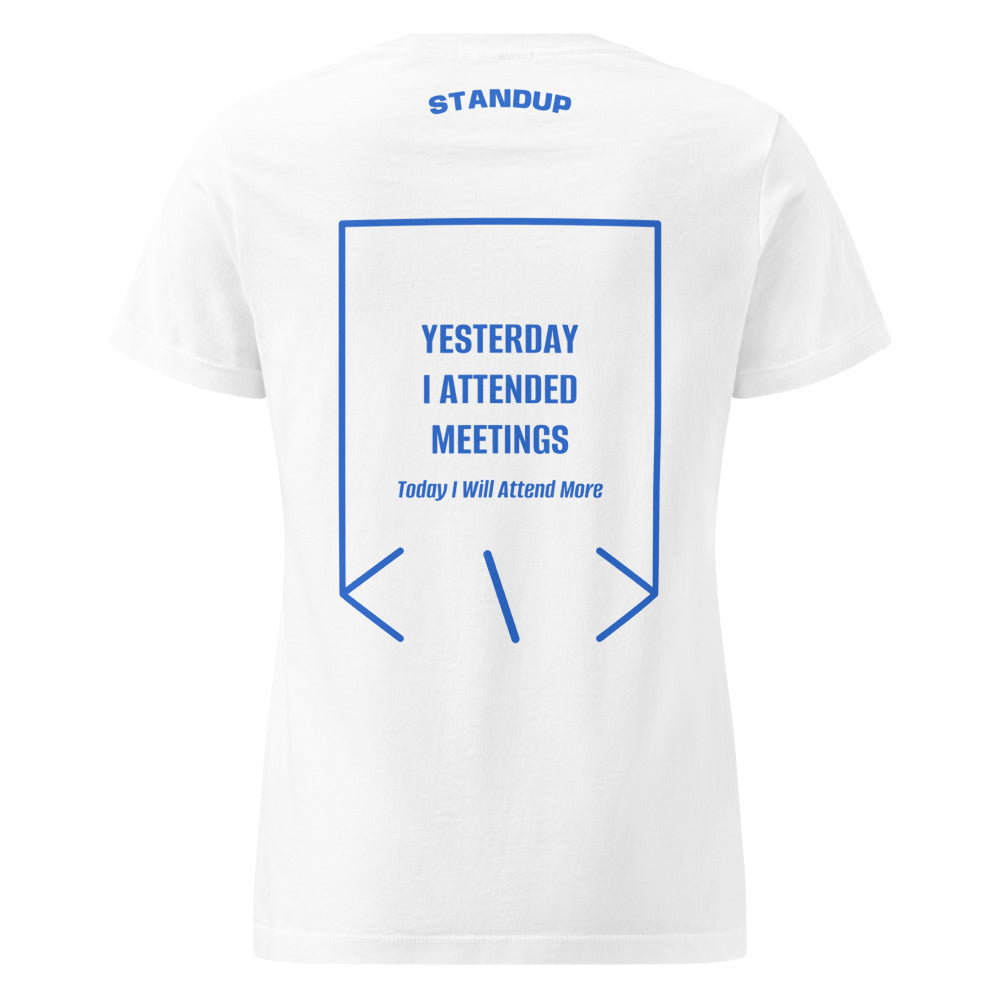 Yesterday I Attended Meetings — White Royal back mockup