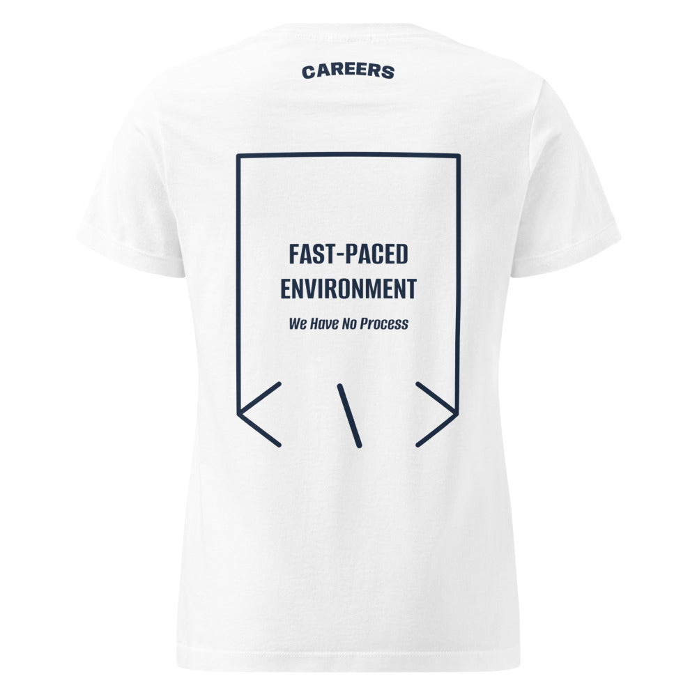 Fast-Paced Environment — White Navy back mockup