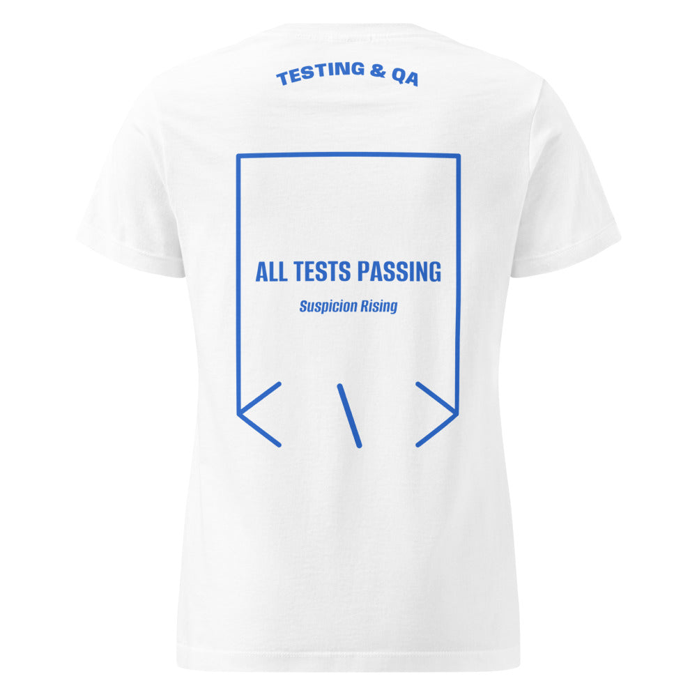 All Tests Passing — White Royal back mockup