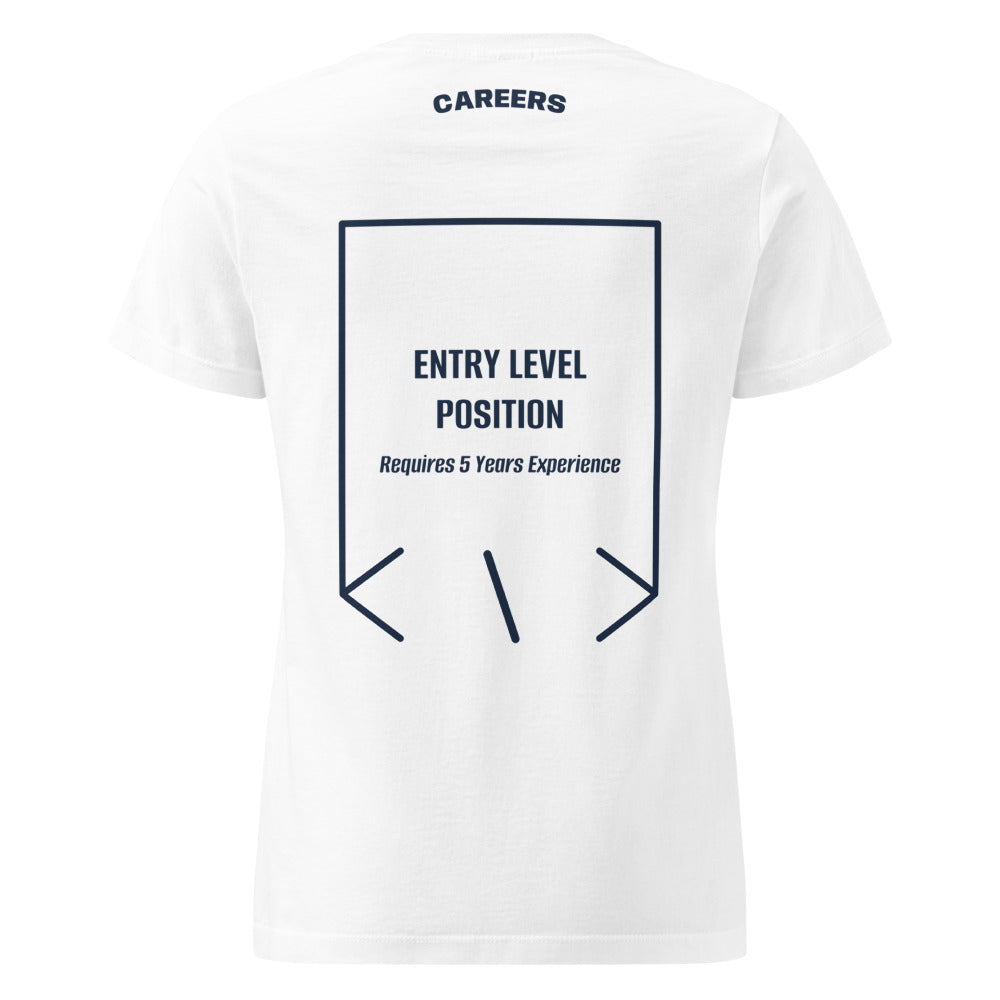 Entry Level Position — White Navy back mockup