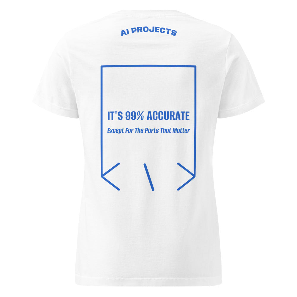 It's 99% Accurate — White Royal back mockup