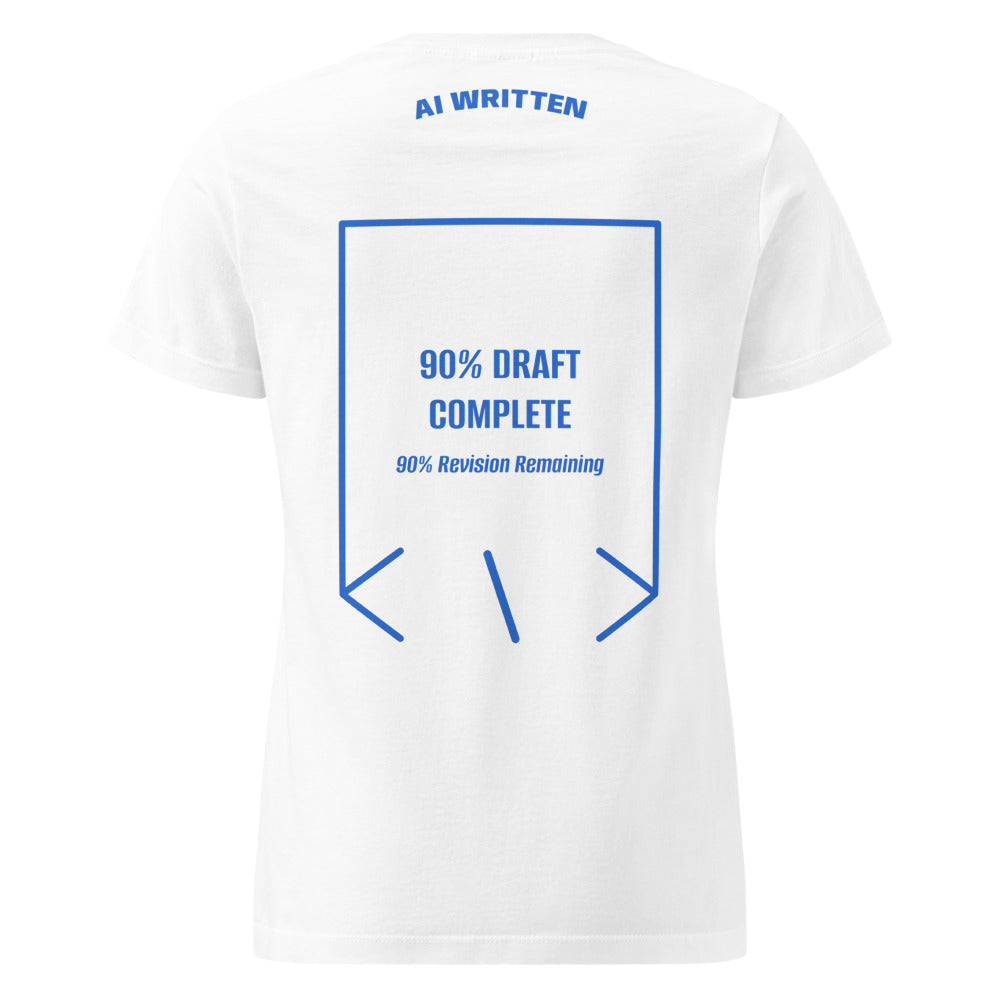 90% Draft Complete — White Royal back mockup