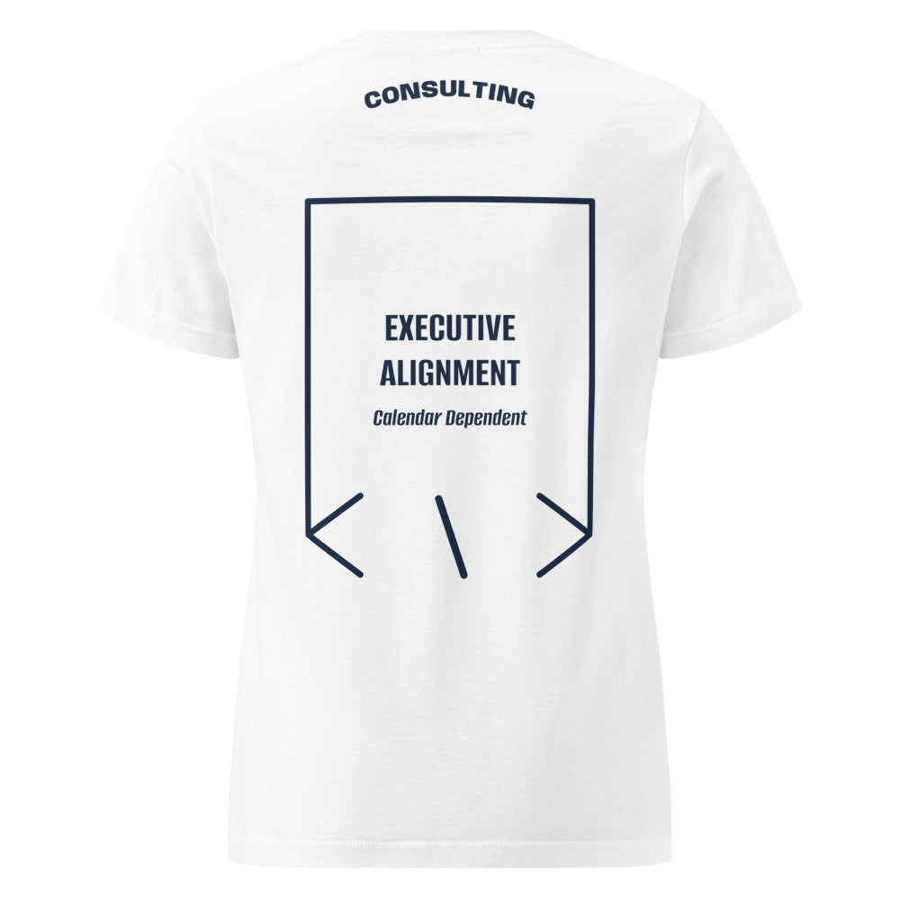 Executive Alignment — White Navy back mockup