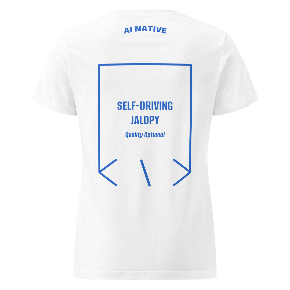 Self-Driving Jalopy — White Royal back mockup