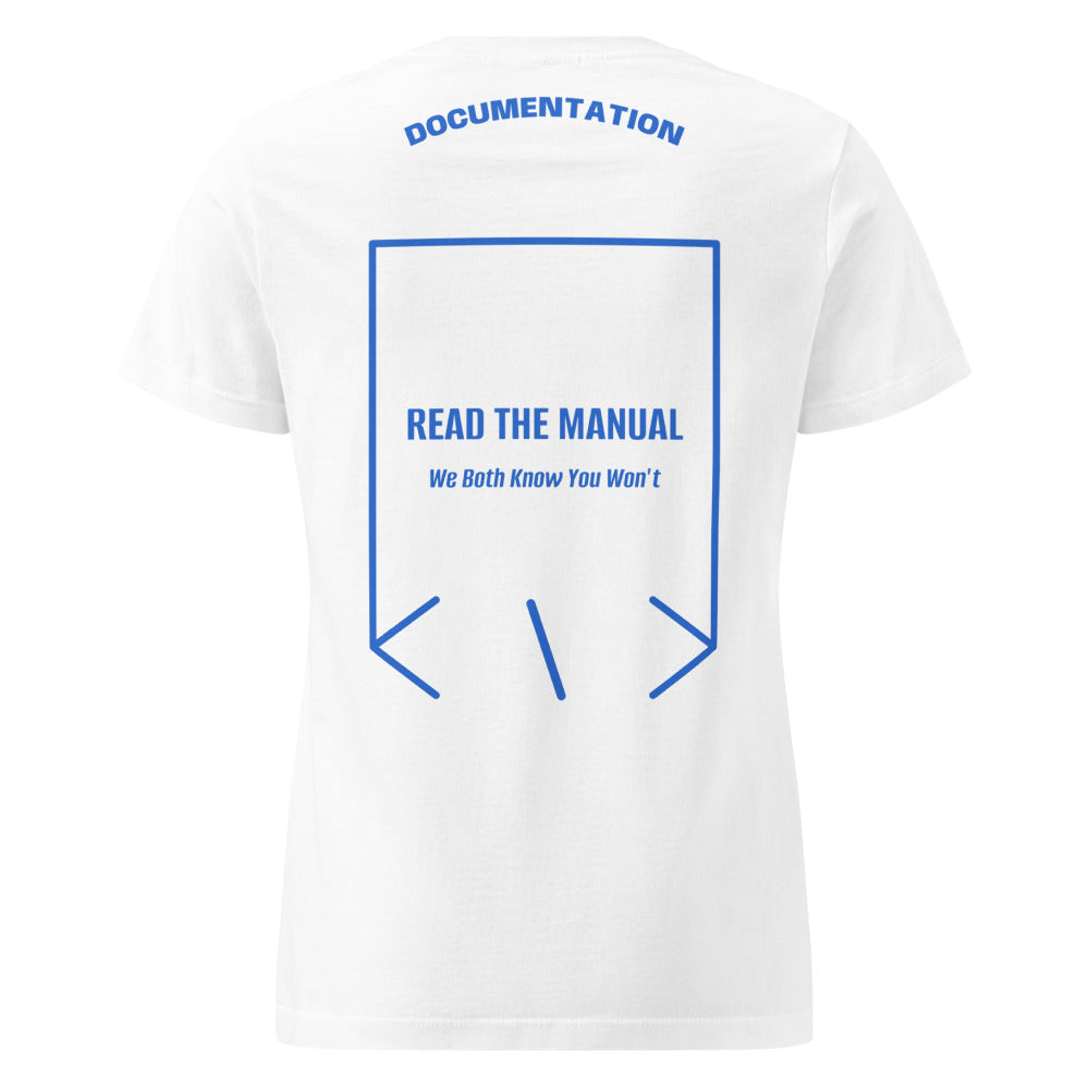 Read The Manual — White Royal back mockup