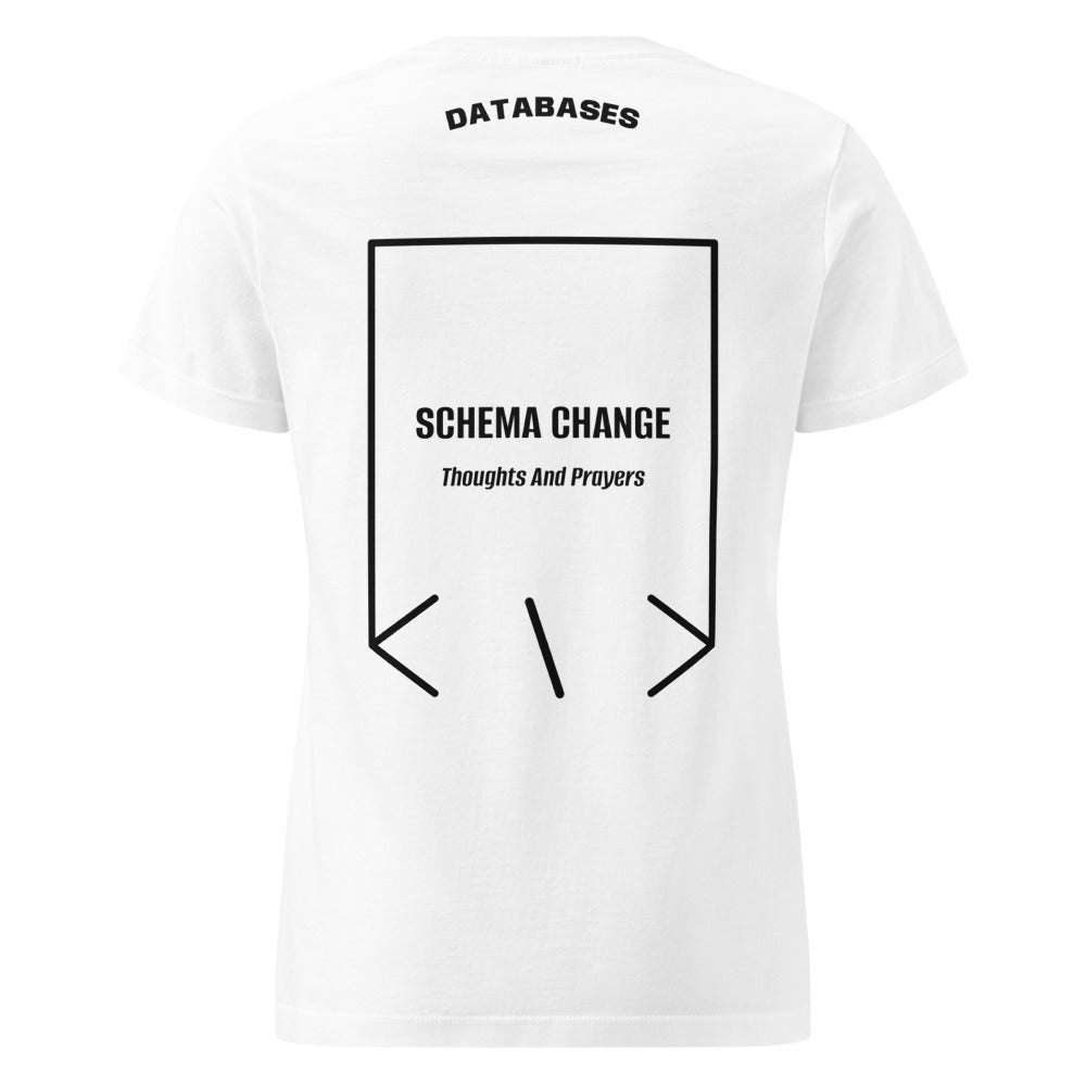 Schema Change — White Black back mockup