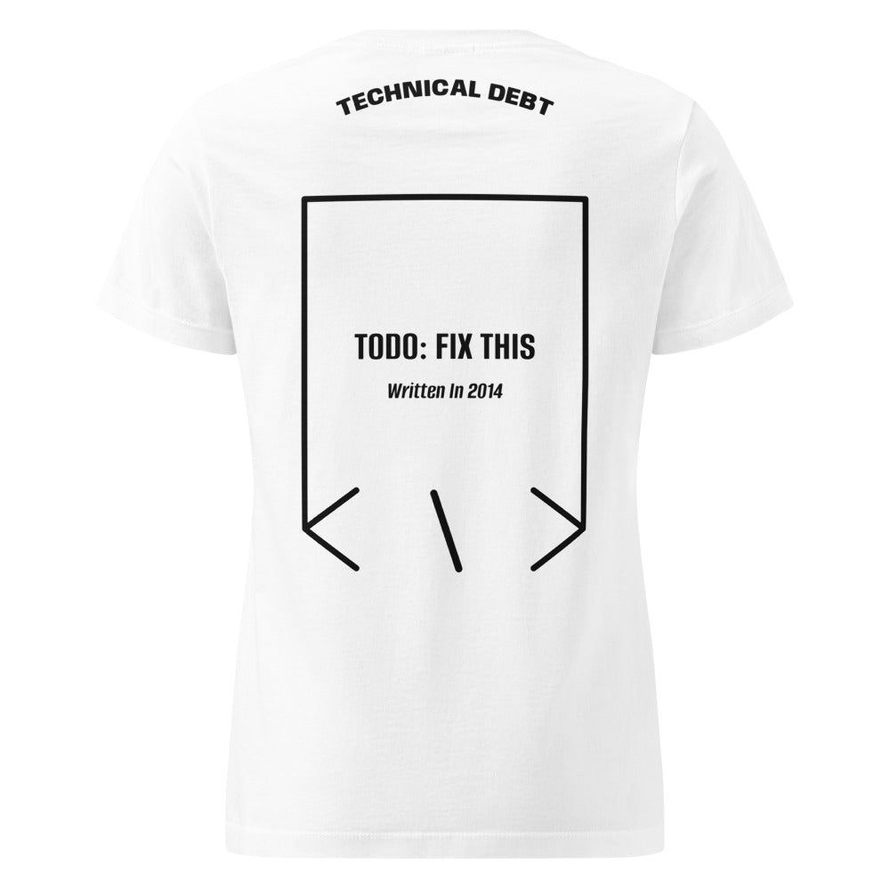 TODO: Fix This — White Black back mockup