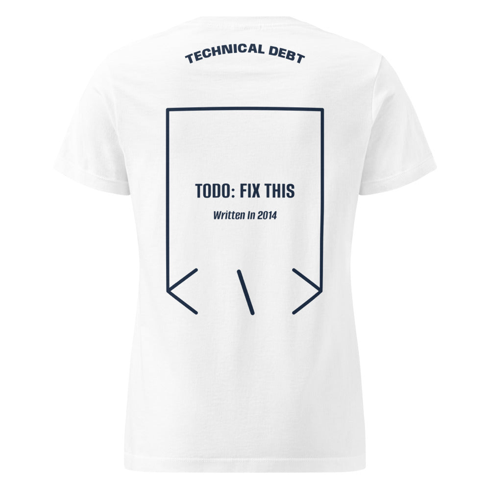 TODO: Fix This — White Navy back mockup