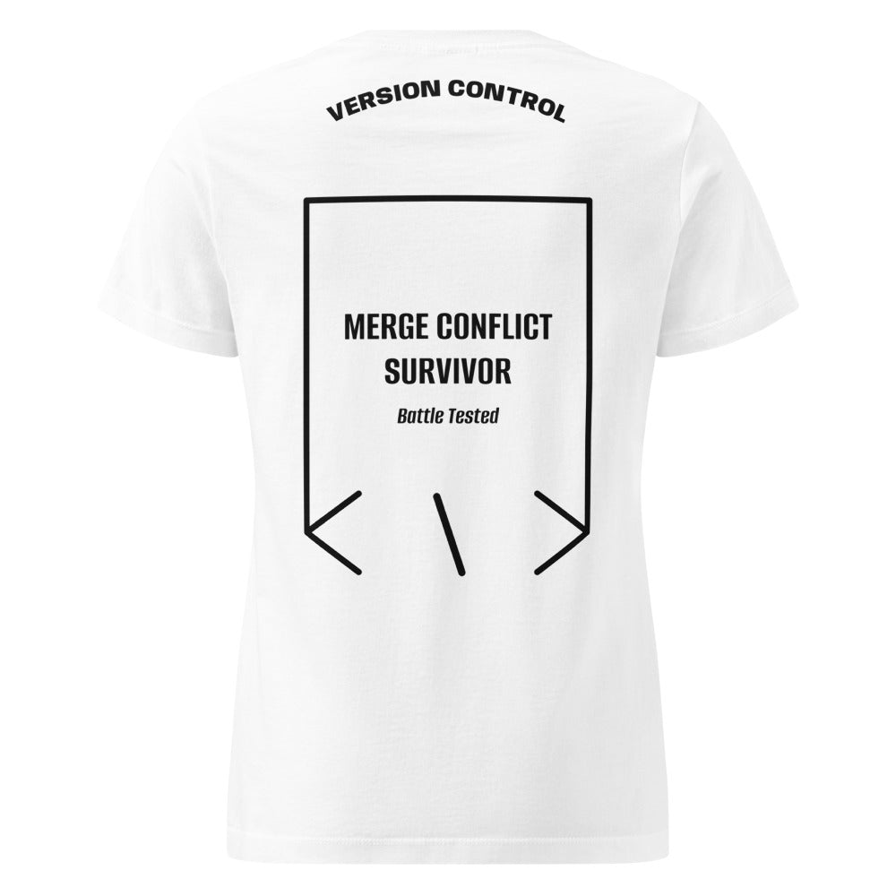 Merge Conflict Survivor — secondary back mockup