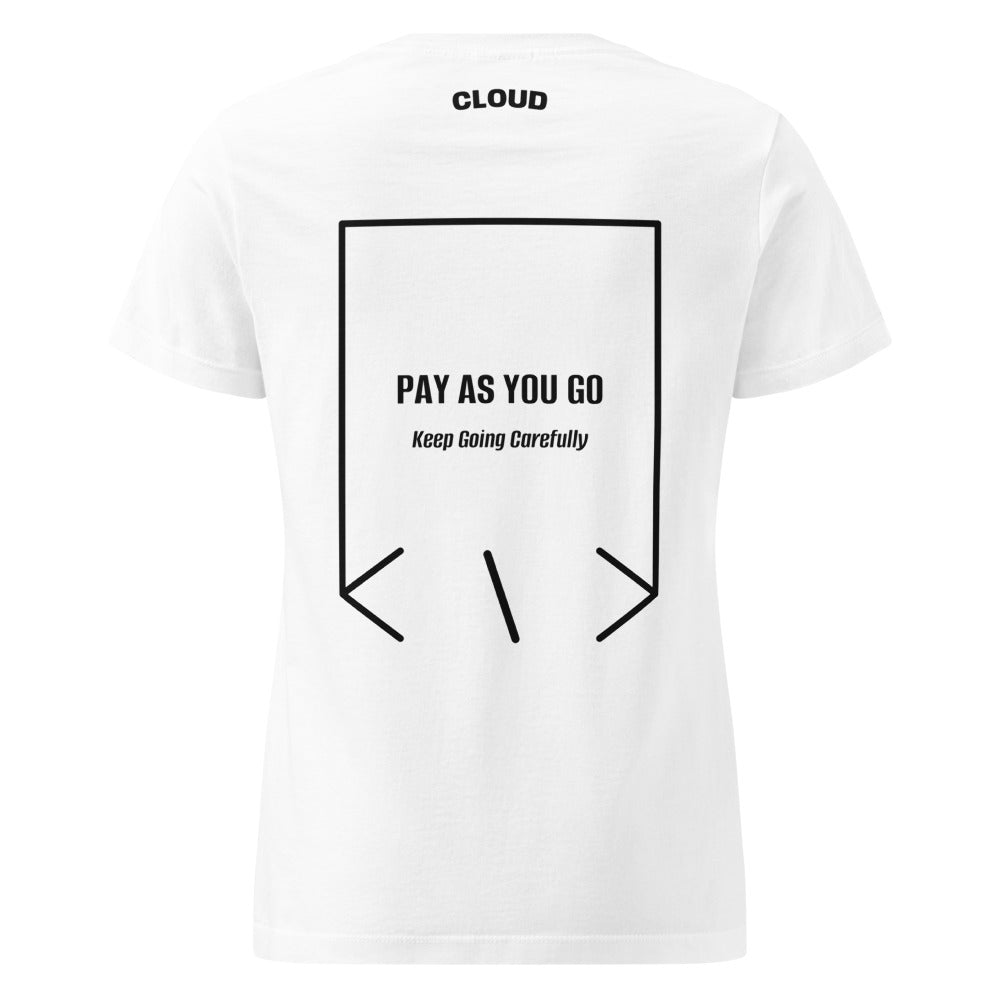 Pay As You Go — White Black back mockup