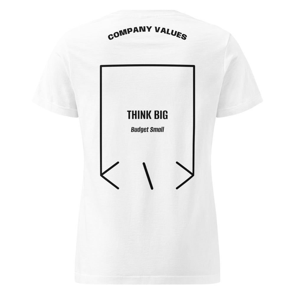 Think Big — White Black back mockup