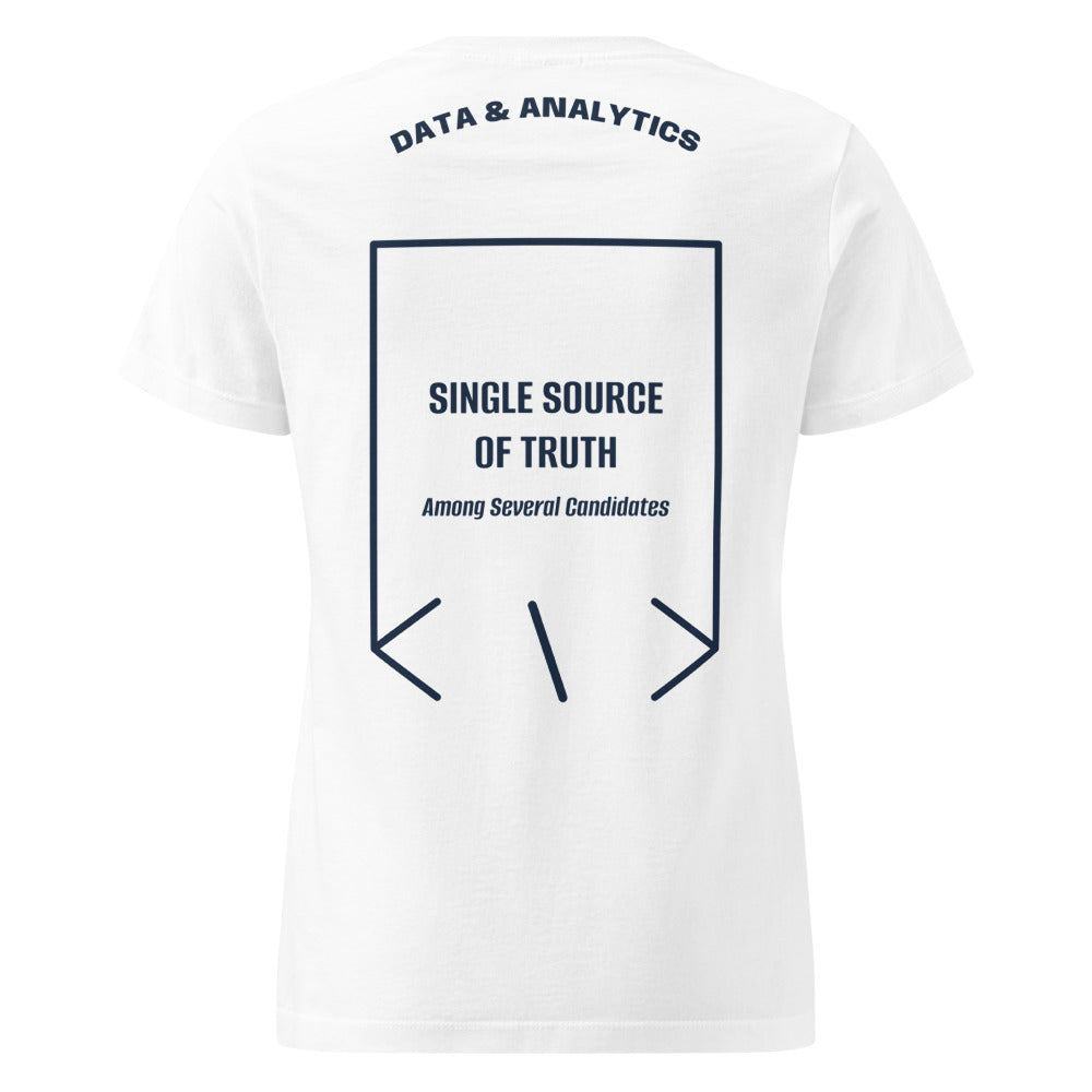 Single Source Of Truth — White Navy back mockup