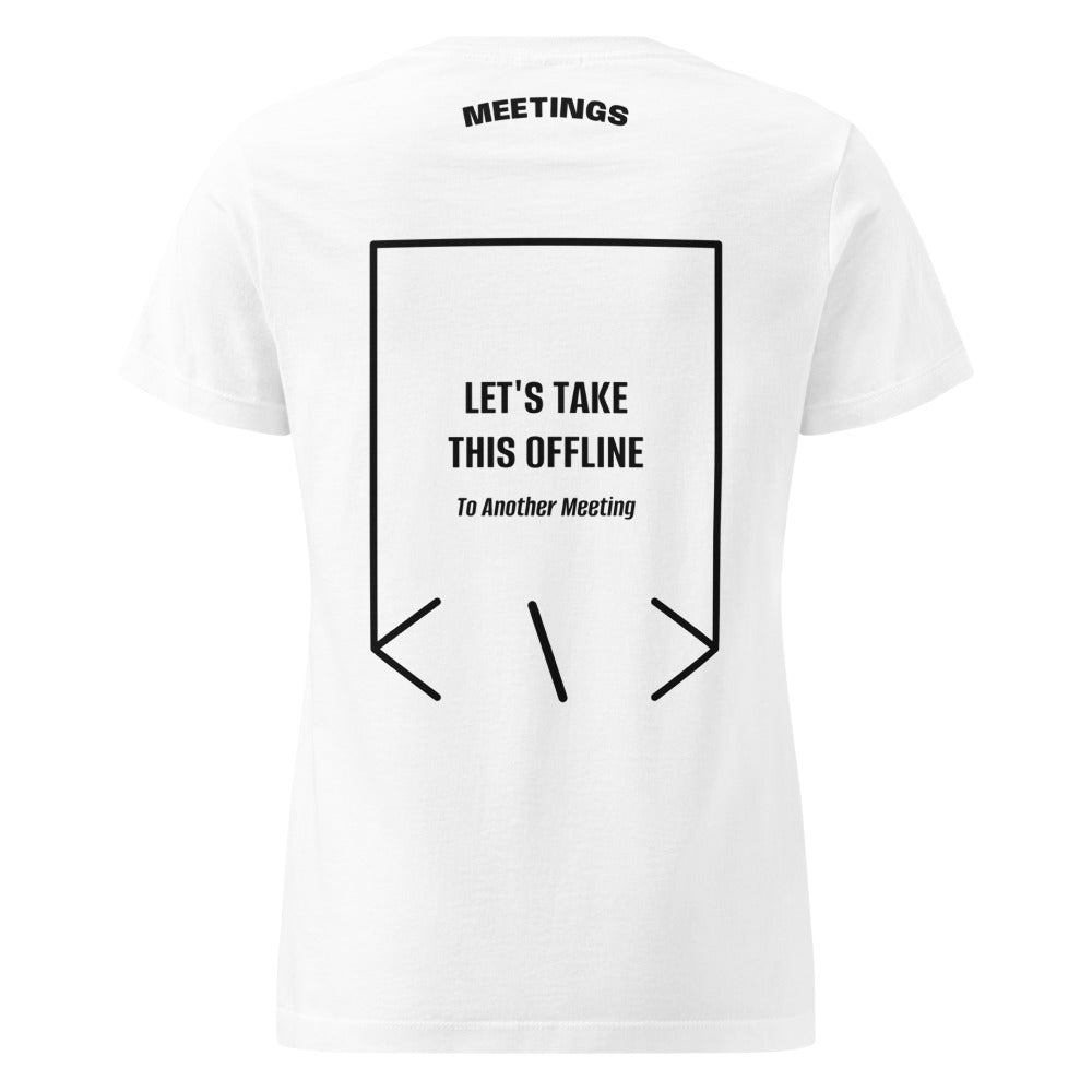 Let's Take This Offline — White Black back mockup