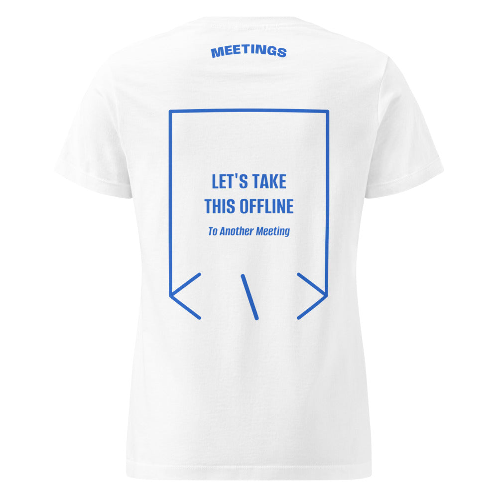 Let's Take This Offline — White Royal back mockup