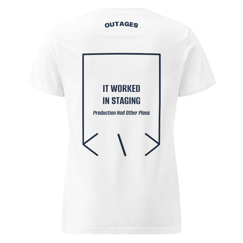 It Worked In Staging — White Navy back mockup