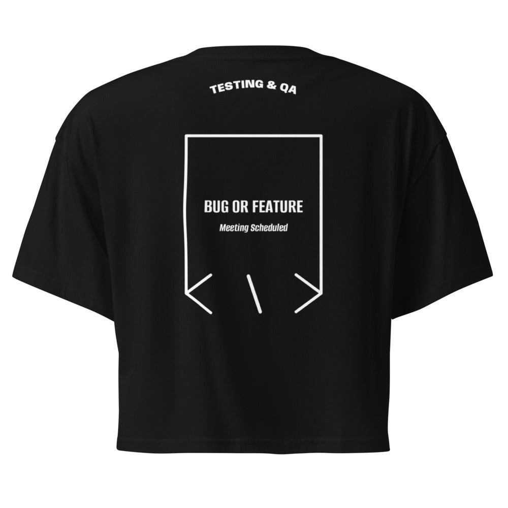 Bug Or Feature — Black White back mockup