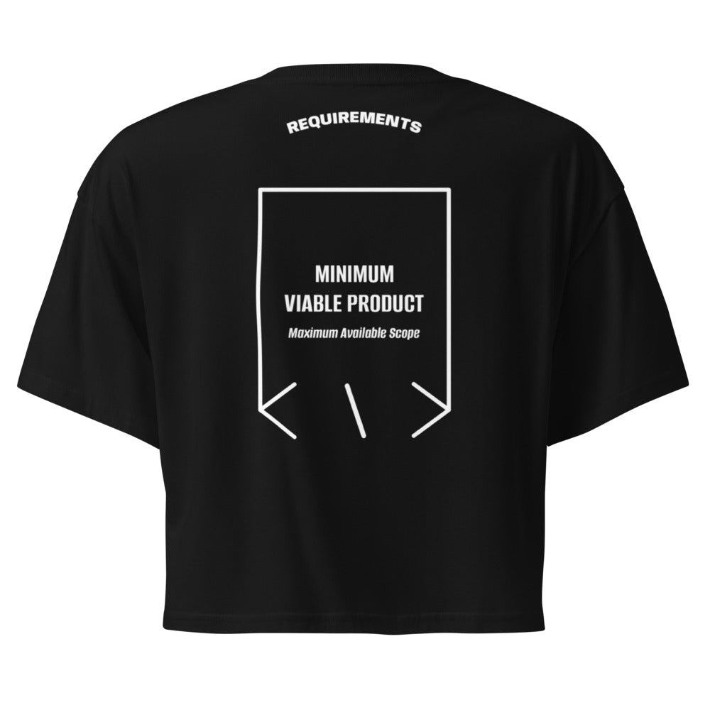 Minimum Viable Product — Black White back mockup