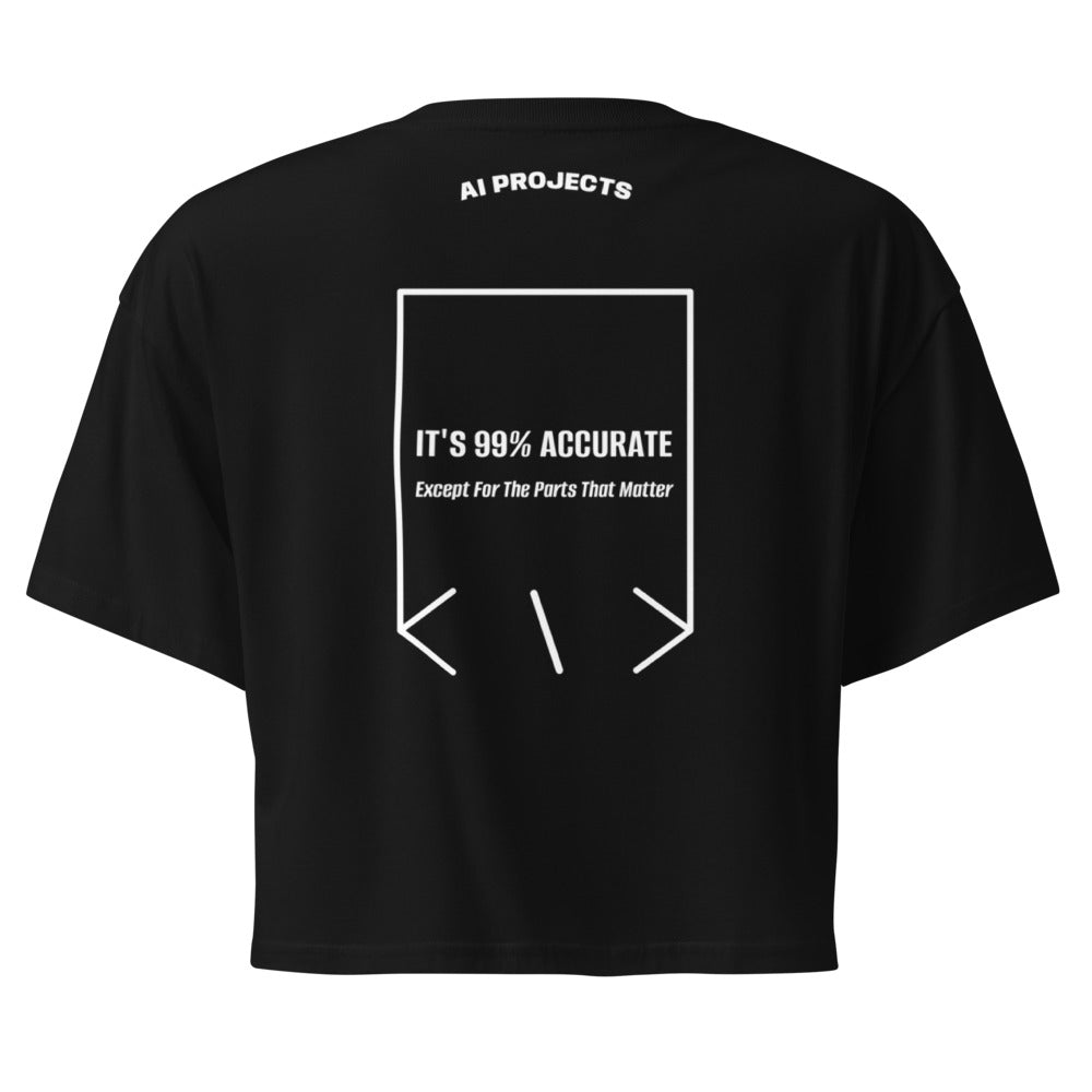 It's 99% Accurate — Black White back mockup