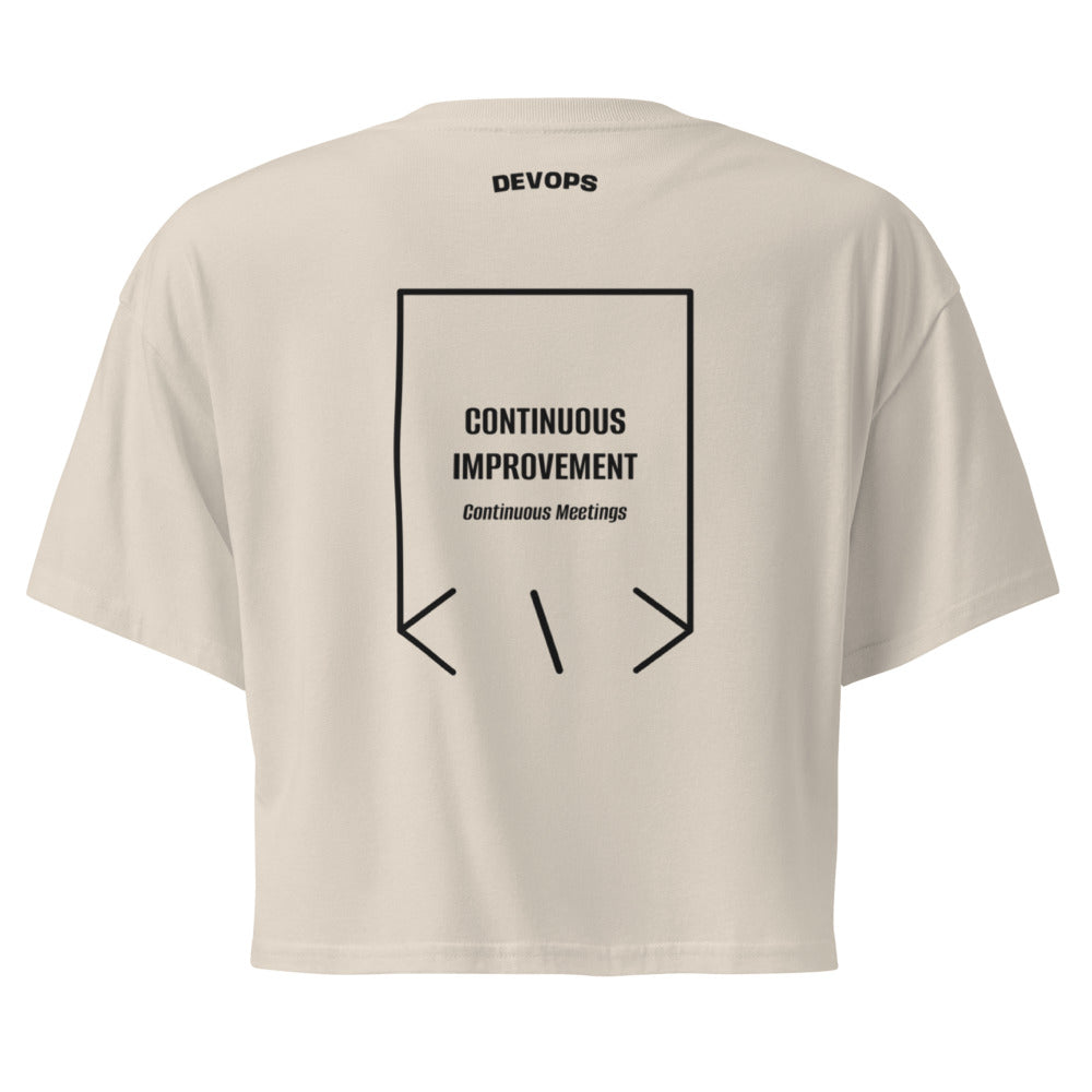 Continuous Improvement — Bone Black back mockup