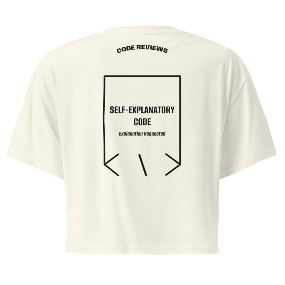 Self-Explanatory Code — Natural Black back mockup
