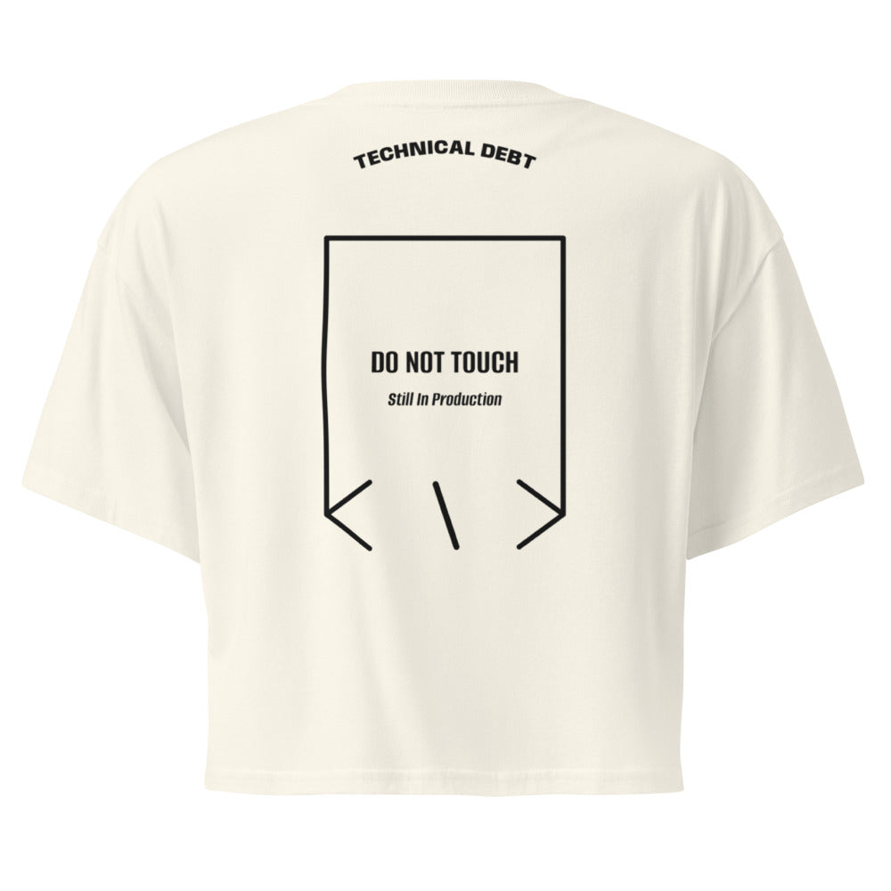 Do Not Touch — Natural Black back mockup