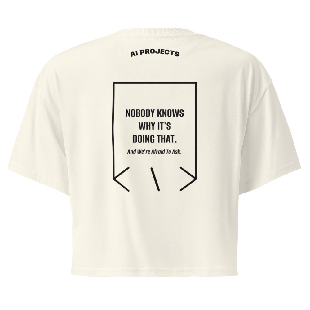 Nobody Knows Why It's Doing That. — Natural Black back mockup