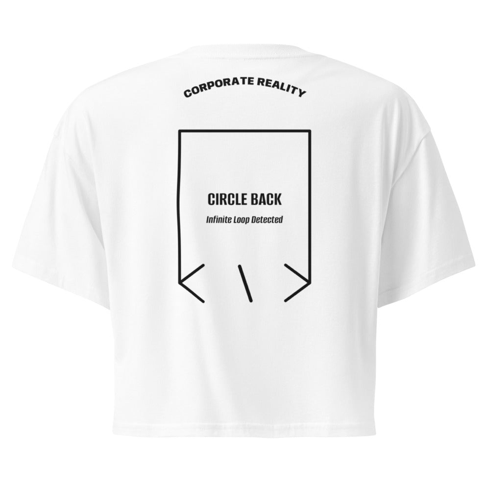 Circle Back — White Black back mockup