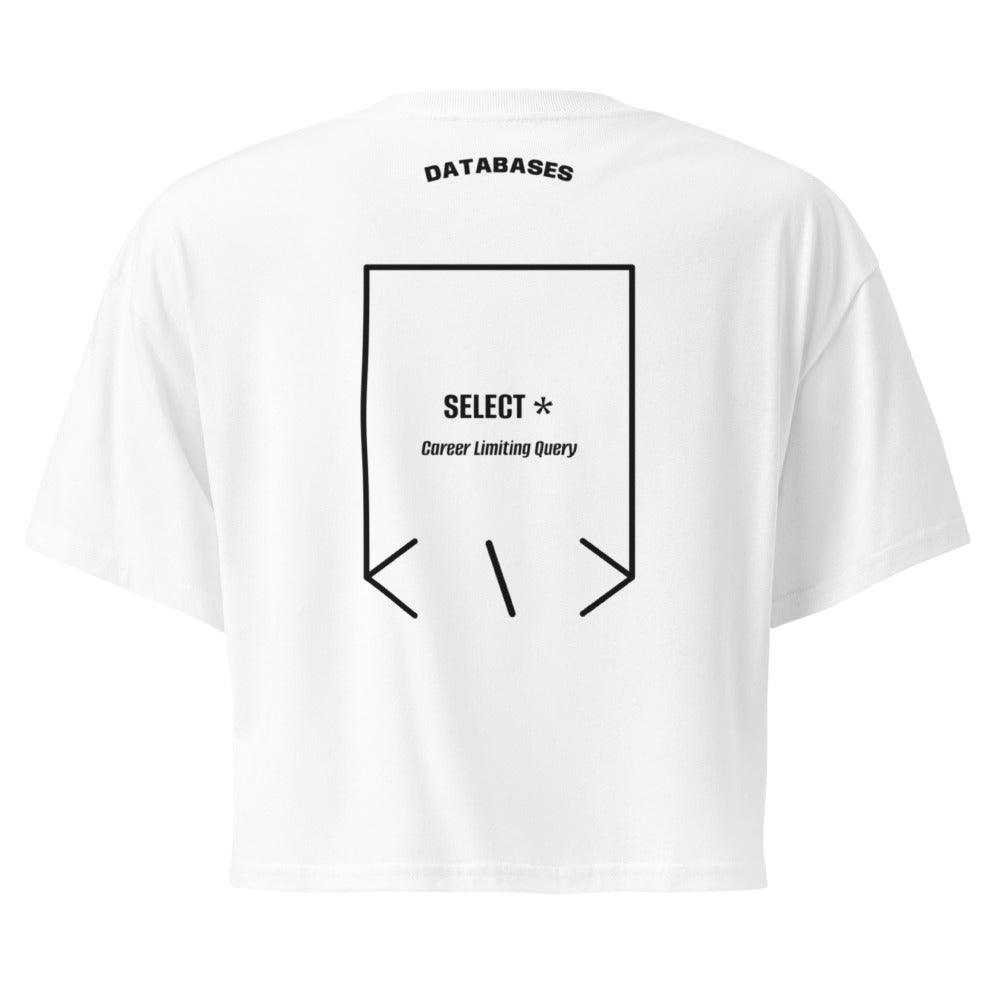 SELECT * — White Black back mockup