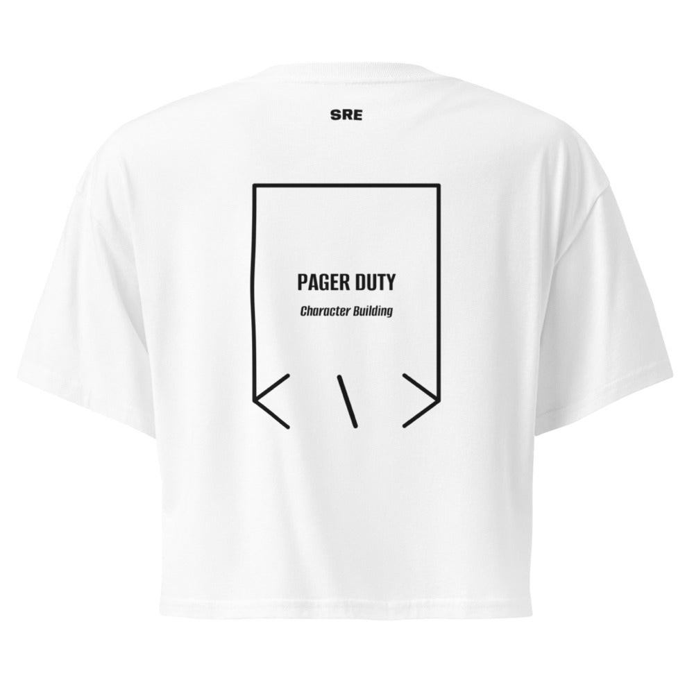 Pager Duty — White Black back mockup