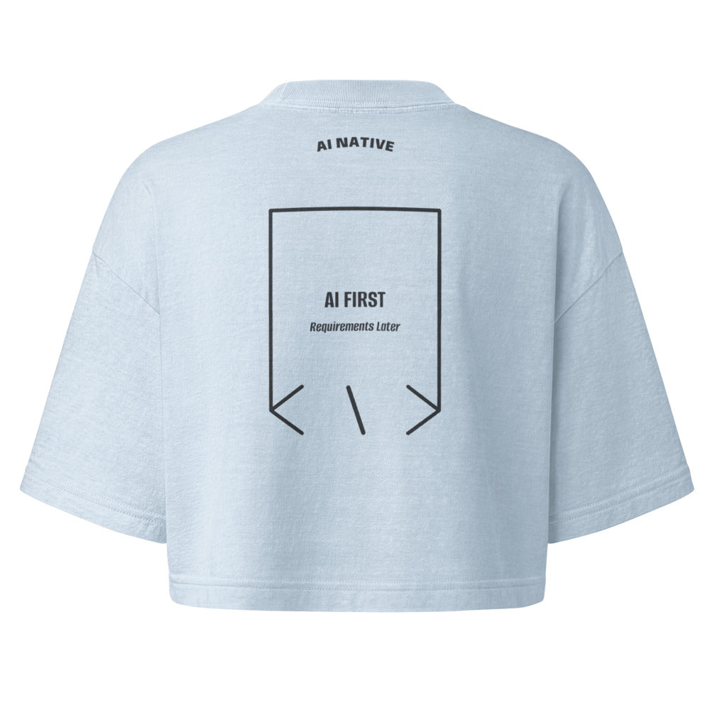 AI First — Light Washed Denim Washed Black back mockup