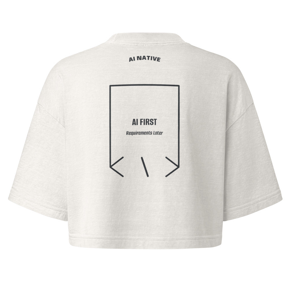 AI First — secondary back mockup