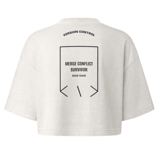 Merge Conflict Survivor — secondary back mockup