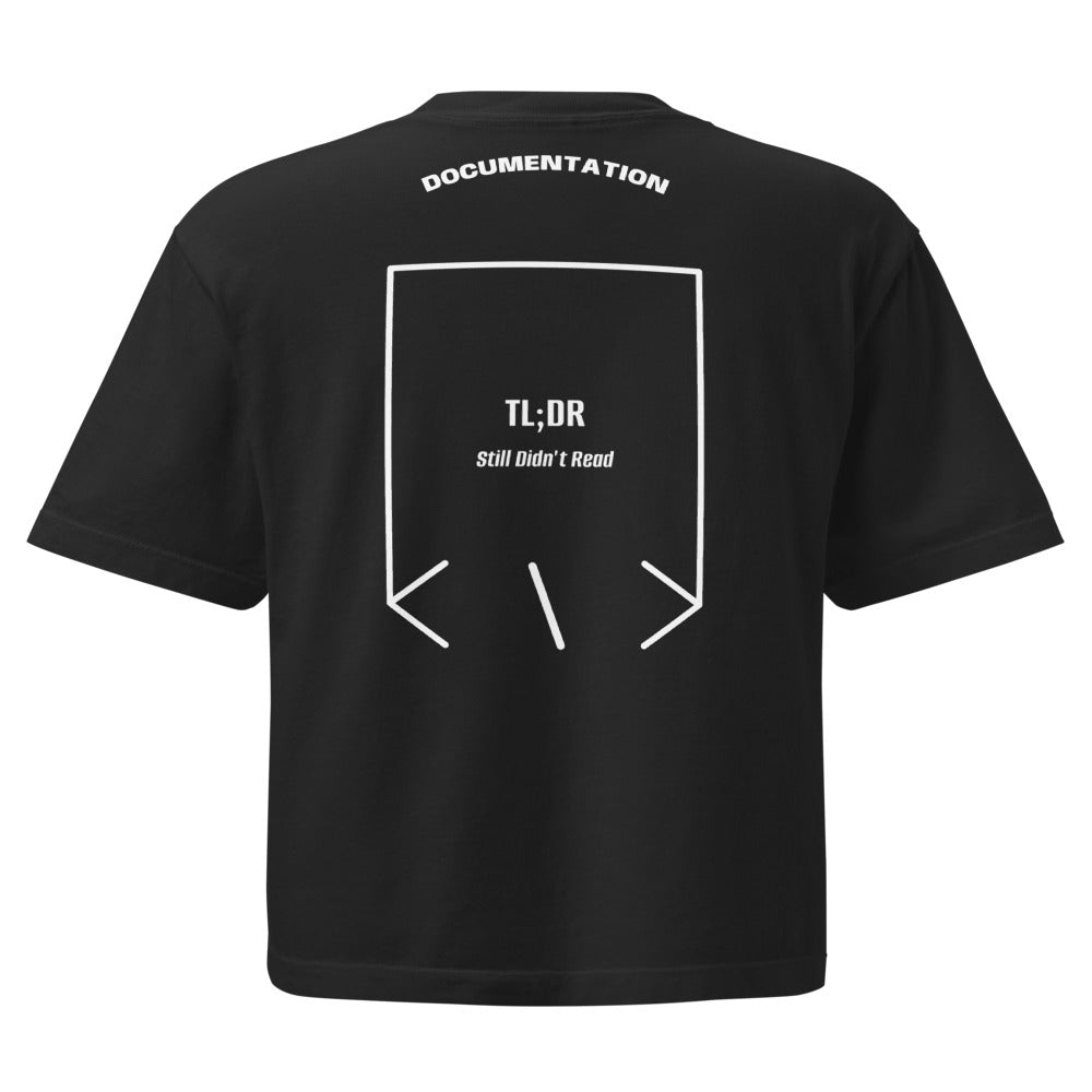 TL;DR — Black White back mockup