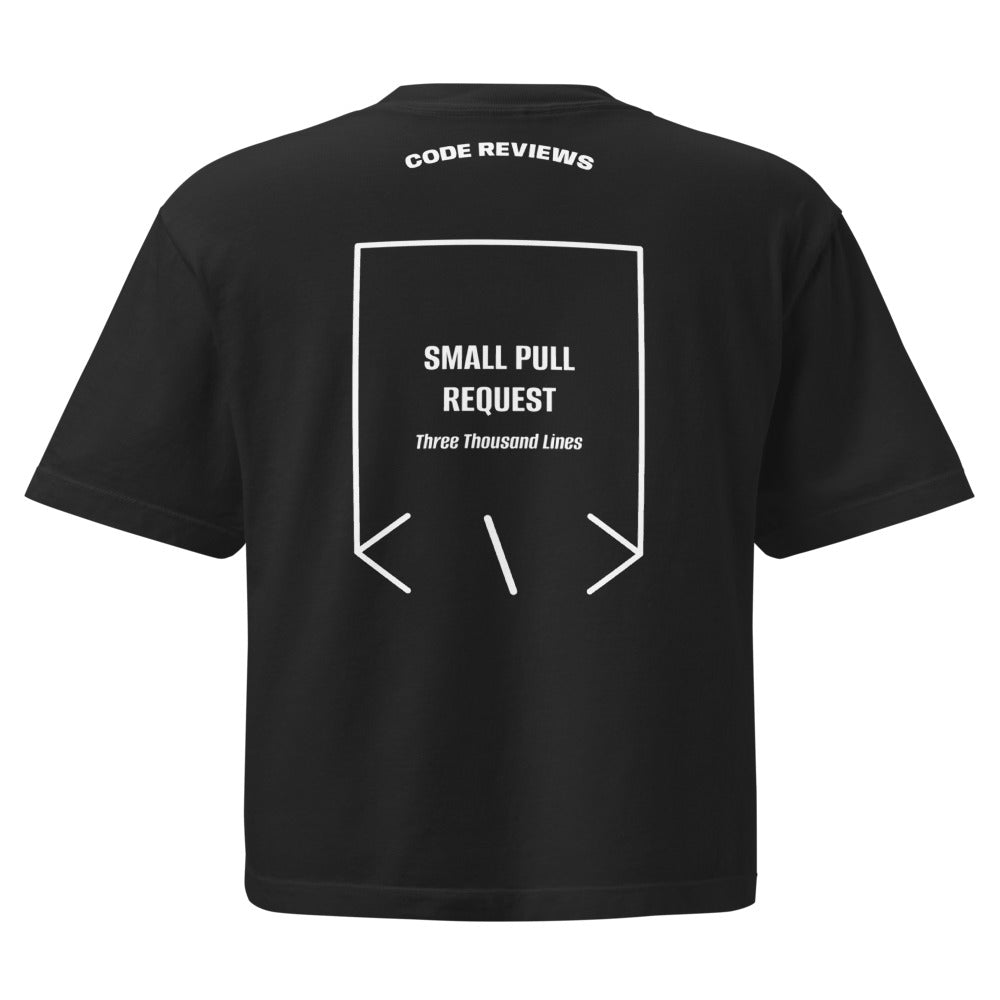 Small Pull Request — Black White back mockup