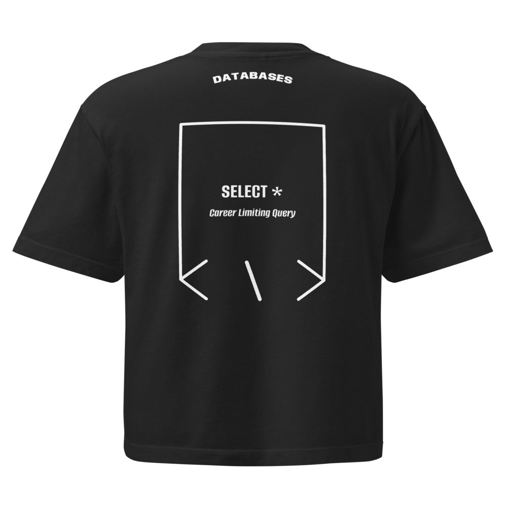 SELECT * — Black White back mockup