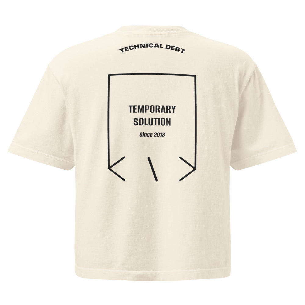 Temporary Solution — Ivory Black back mockup