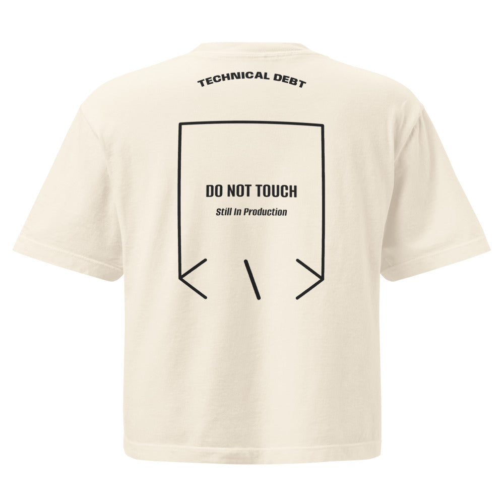 Do Not Touch — Ivory Black back mockup