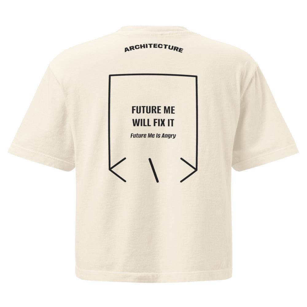 Future Me Will Fix It — Ivory Black back mockup