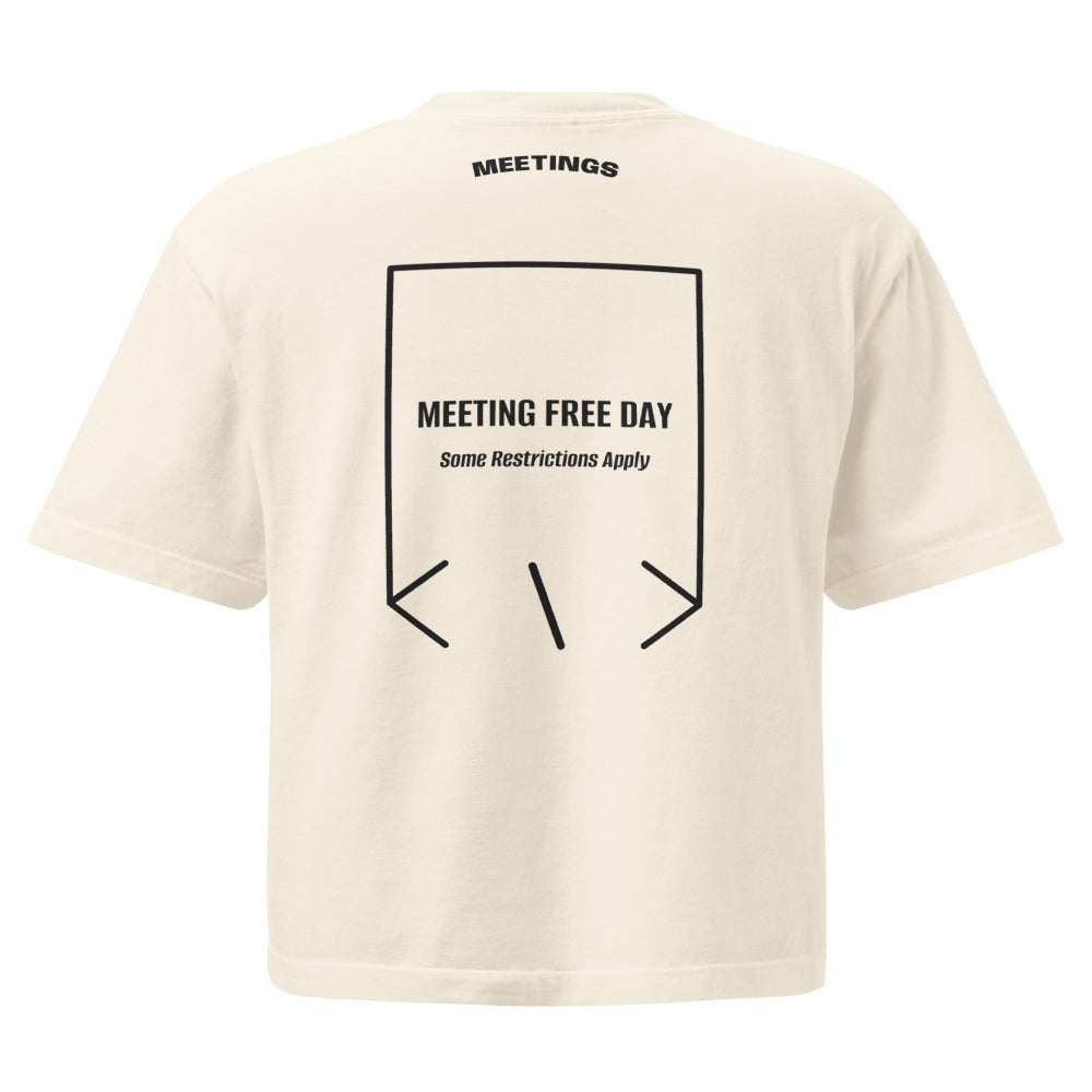 Meeting Free Day — Ivory Black back mockup