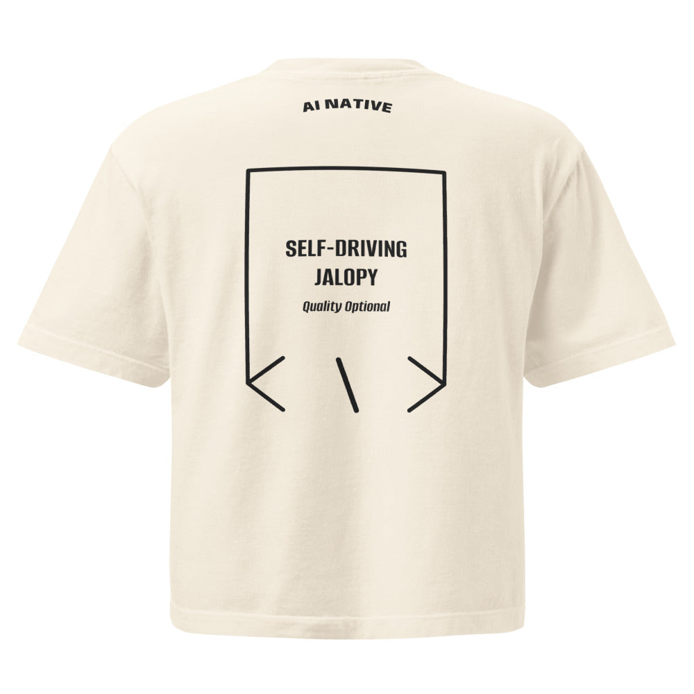 Self-Driving Jalopy — Ivory Black back mockup