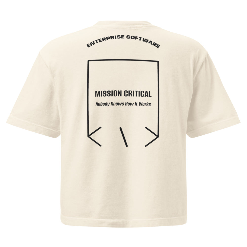 Mission Critical — Ivory Black back mockup