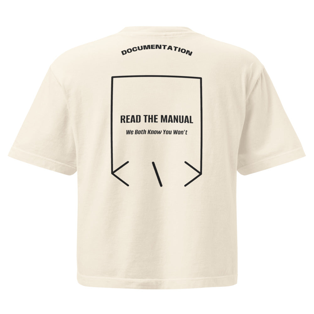 Read The Manual — Ivory Black back mockup