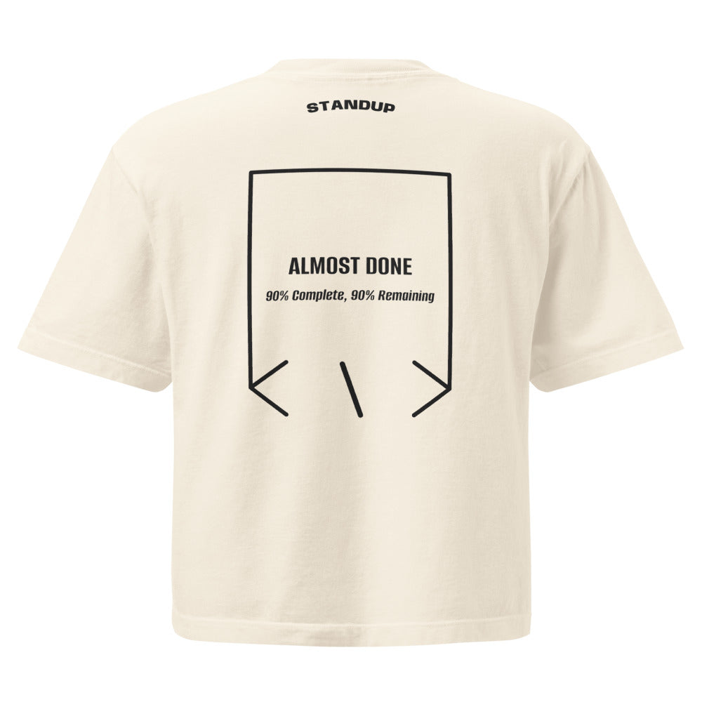 Almost Done — Ivory Black back mockup