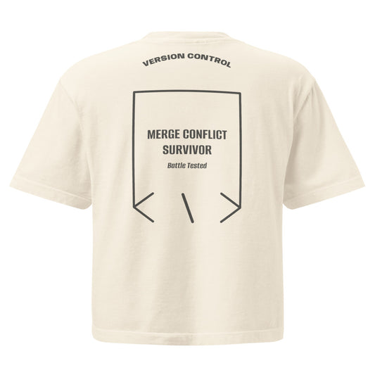 Merge Conflict Survivor — secondary back mockup