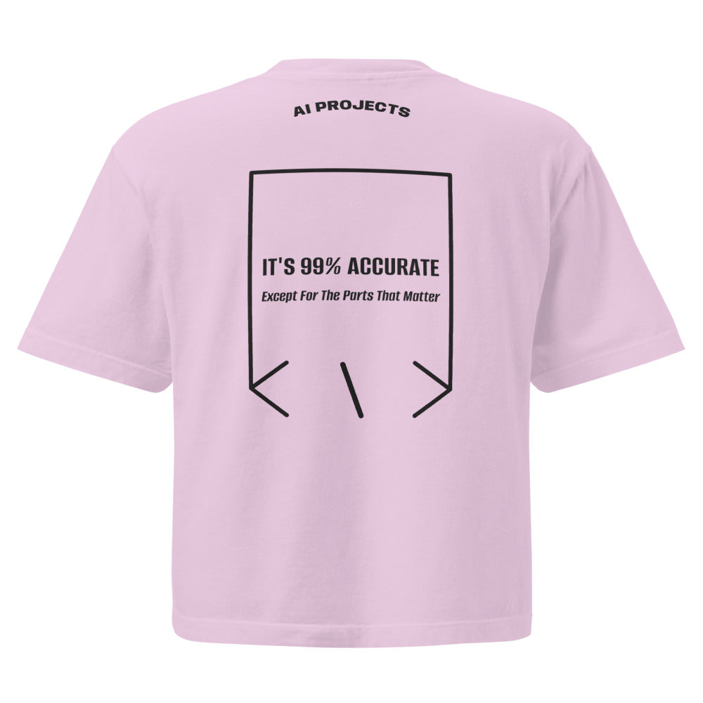 It's 99% Accurate — Orchid Black back mockup
