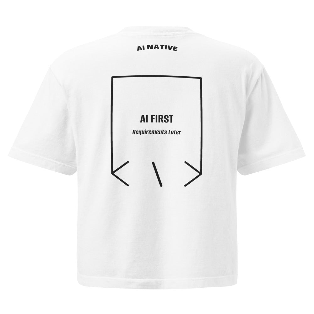 AI First — White Black back mockup