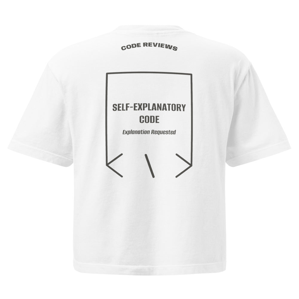 Self-Explanatory Code — White Pepper back mockup