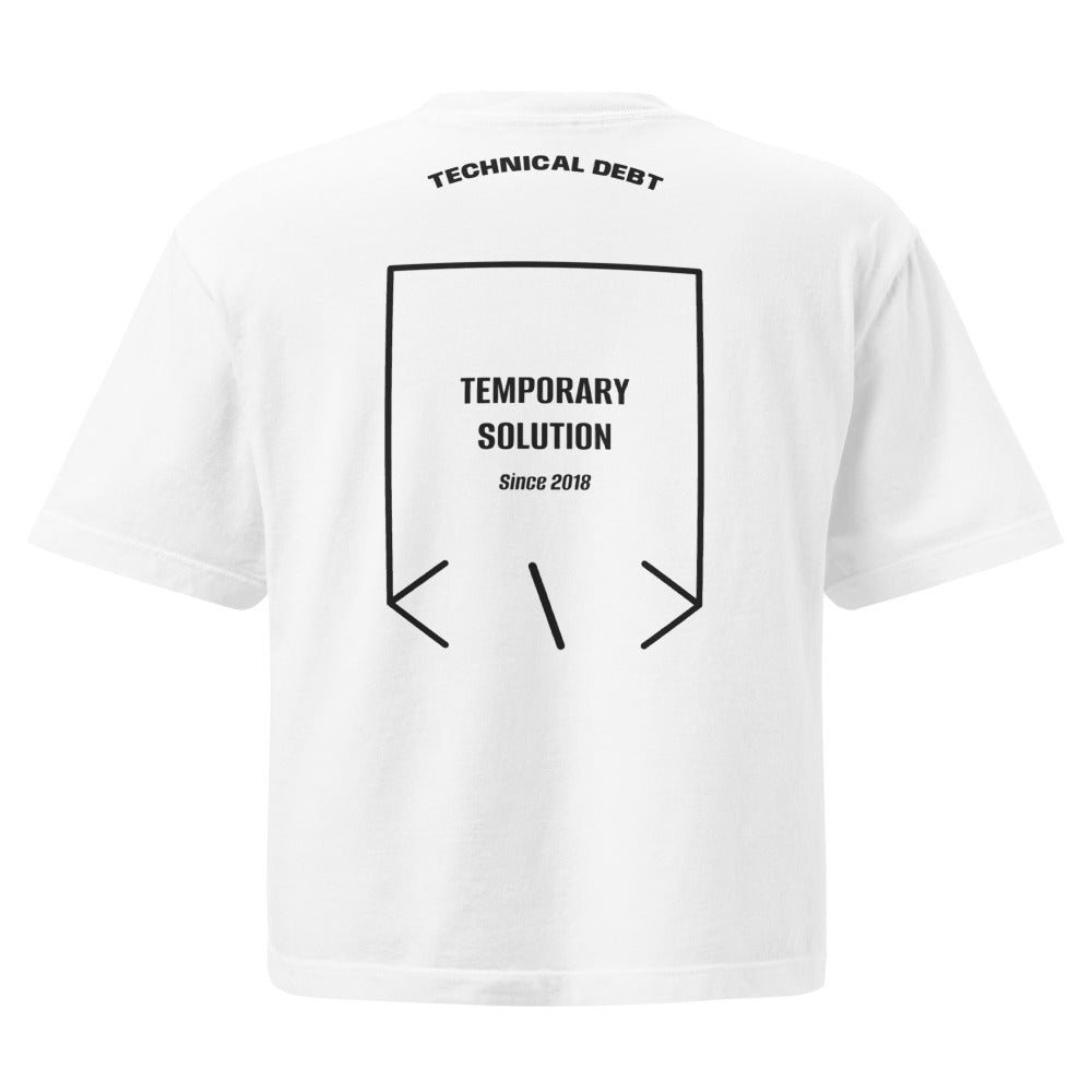 Temporary Solution — secondary back mockup