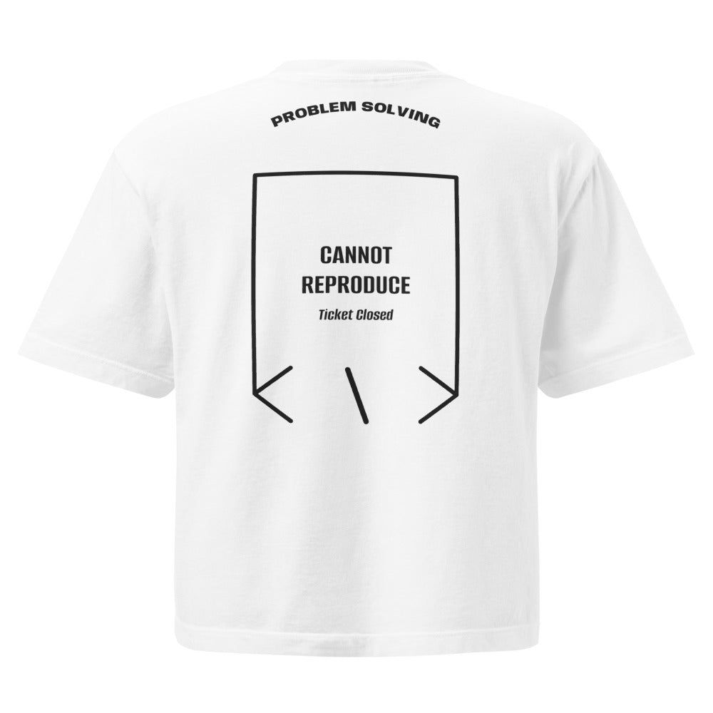 Cannot Reproduce — White Black back mockup