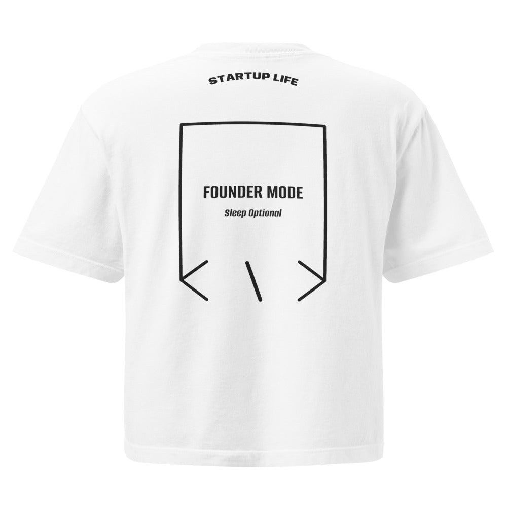 Founder Mode — White Black back mockup